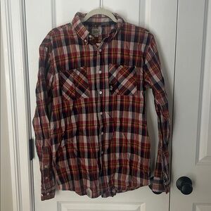 Plaid Button-Up Shirt